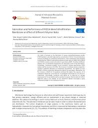 Welcome to sy polymer official website. Pdf Fabrication And Performance Of Psf Ca Blend Ultrafiltration Membrane On Effect Of Different Polymer Ratio