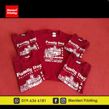 Pas proses check out jangan lupa cantumkan ukuran kaos dan warna sablon di keterangan. Tshirt Family Day