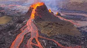 Its history has always been closely related to volcanoes and knowledge of many volcanic eruptions. Drone Footage Shows Lava Flowing Out Of Iceland Volcano Youtube
