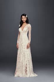 Melissa Sweet Linear Lace Wedding Dress David S Bridal Wedding Dresses Bridal Outfits Wedding Dress Long Sleeve