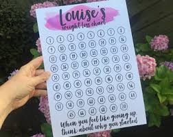 Custom Weight Loss Visualisation Chart Tracker Print With