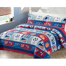 The dark grey and black accent colors help to outline the oversized floral pattern and are used in the matching. Kids Zone Home Linen 2pc Twin Bedspread Coverlet Quilt Set Sports For Boys Kids Baseball Basketball Soccer Ball Football Hockey Home Run Touchdown