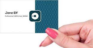 Premium cards printed on a variety of high quality paper types. Uber Business Cards Printed By Printelf Free Templates Printing Business Cards Uber Driver Uber Business