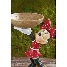 Disney 17 Inch Minnie Bird Bath Sears Item 07101412000 Model 4226 Avail Kmart 50 99 Disney Decor Disney Garden Bird Bath