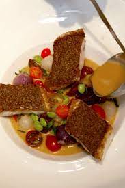 Sea Bass Fillets With Mushroom Beurre Noisette Stuffed Mushrooms Stuffed Peppers Food Plating