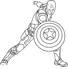 This collection includes mandalas, florals, and more. Captain America Coloring Pages Pdf
