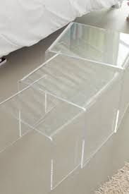 Wholesale Interiors Mercutio Clear Acrylic Nesting Tables Set Of 3 Nesting Tables Wholesale Interiors Clear Acrylic