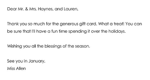 A simple little thank you note can make your customer feel loved and send their lifetime spend through the roof. Teacher To Parents Thank You Note Samples Wording Ideas