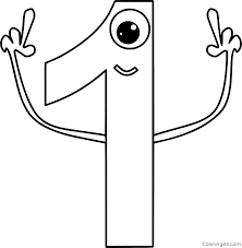 This is a great coloring page to start with because even though the shapes have a meaning; Number 1 Coloring Pages Coloringall