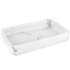 This lovely tray/caddy is handcrafted from white wood. Luxspire Marble Vanity Decorative Tray 26 X 16 X 4cm Resin Bathtub Tray Makeup Perfume Organizer Serving Storage Tray Bathroom Countertop Organization White Marble Buy Online In Bahamas At Bahamas Desertcart Com Productid 209246341