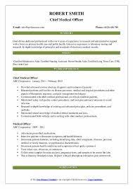 Medical Officer Resume Samples | Qwikresume