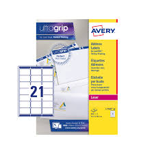 Buy blank labels for this template. Avery Self Adhesive Address Mailing Labels Amazon Fba Barcode Labels Laser Printers 21 Labels Per A4 Sheet 840 Labels Ultragrip L7160 White Buy Online In Bahamas At Bahamas Desertcart Com Productid 49590783