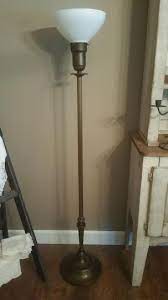 I'm in floor lamp heaven. Vintage Brass Floor Lamp With Milk Glass Shade Brass Floor Lamp Floor Lamp Brass Lamp Standing Lamp Tall Lamp Vinta Lamp Milk Glass Lamp Brass Lamp