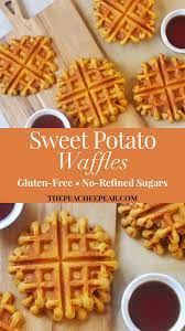 Sweet Potato Waffles Recipe Sweet Potato Waffles Potato Waffles Sweet Potato Recipes