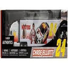 Coors light autographed facts postcard. Nascar Chase Elliott 24 Hooters 1 64 Scale Hauler Transporter Trailer Rig Semi Tractor Trailer Authentics Diecast Metal