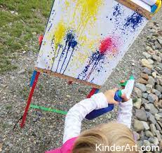 Spray Bottle Paint Mural Lesson Plan Painting For Kids Kinderart