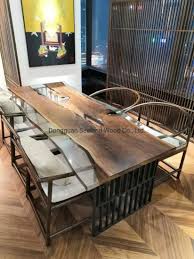 Modern waterfall table diy for beginners. Solid Wood Waterfall Coffee Table Tea Table Sofa Table Top With Stools With Live Edge China Epoxy River Table Kitchen Ware Made In China Com