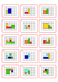 Geometrischen eigenschaften der grundformen dreieck, quadrat, rechteck und kreis handlungsorientiert kennenlernen und herausfinden Lernstubchen Muster Fortsetzen Und Anmalen 2