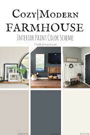 This color is incredibly warm, and it transcends any given style — equally at home in a beach house or in backcountry greenwich. A Cozy Modern Farmhouse Color Scheme The Blue Hue House