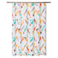 Mermaid Shower Curtain Gray Marble Pillowfort Mermaid Shower Curtain Girls Shower Curtain Bathroom Shower Curtains