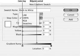 Object > effects > gradient feather… opens the effects window. Creating Gradient Swatches Working In Color In Adobe Indesign Cs3 Peachpit