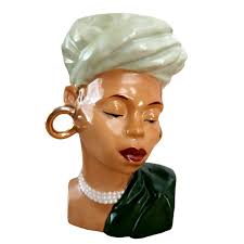 6" Occupied Japan Ethnic Head Vase