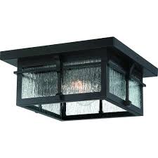 Why we love outdoor flush mount lighting. Patriot Lighting Wren Matte Black 2 Light Outdoor Flush Mount Ceiling Light At Menards