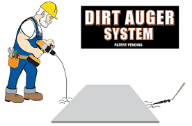 In order to get the proper cover over the top of the wiring method, the overall depth of. Dirt Auger System For Augering And Installing Wire Under Sidewalks And Driveways Eagle Tool