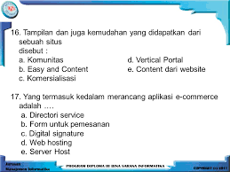 Semoga materi ini keluar ya. Uji Coba Soal Latihan Uas E Commerce Ppt Download