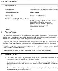 Assists in the development, evaluation and upgrading of safety programs. Free 10 Construction Manager Job Description Samples In Ms Word Pdf