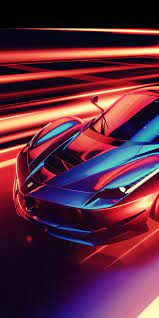 Cgi Art Ferrari Sports Car 1080x2160 Wallpaper Supercars Wallpaper Car Wallpapers Super Cars