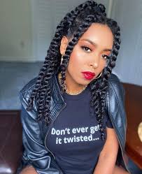 The ends twisted around each other and secured the twists. 27 Twist Hairstyles Natural With Extensions