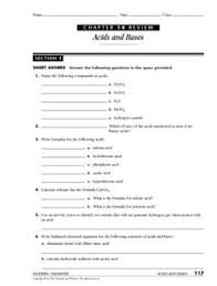 The two bases in the equation are co. Acids And Bases Lesson Plans Worksheets Lesson Planet
