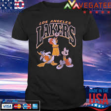 Features screenprinted team colors and logos. Mickey Mouse And Friends Los Angeles Lakers T Shirt Hoodie Sweater Long Sleeve And Tank Top