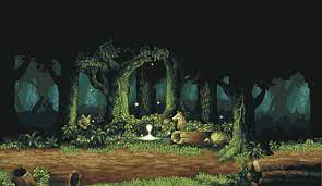 Loof Forest By Philippejugnet On Deviantart Pixel Art Landscape Pixel Art Games Pixel Art Background