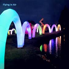 Inflatable Rainbow Door Lighting Arch With Rgb Light Inflatable Arch Outdoor Inflatables Outdoor