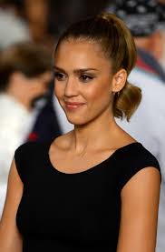 Therefore, girls with naturally curly hair will need to straighten it (don't worry, with modern stylish ponytail with bangs for black women. Jessica Alba Latest Hairstyle Sleek Curly Ponytail Hairstyles Weekly