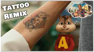 Pay attention to my girls karol g, becky g, anitta, leslie grace and the only man i trust j balvin. Tattoo Remix Rauw Alejandro Camilo Alvin And The Chipmunks Youtube