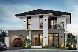 50 Small Two Storey House Designs That Can Be Fitted In Small Lot Area 2 Storey House Design Two Storey House Two Storey House Plans