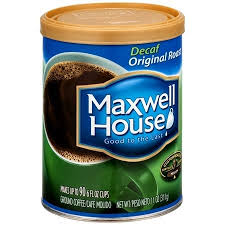 Maxwell House Ground Coffee Decaf Original Roast Maxwell House Coffee Decaf Coffee Decaf