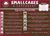 MENU 12 Daily Flavors - Picture of Smallcakes, Warner Robins ...