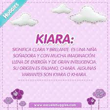 Kiara Nombre De Ensuenos Significados De Los Nombres Nombres De Bebes Lista De Nombres Para Bebes