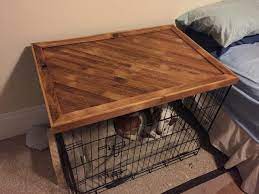 Wood Lath Dog Cage Table Top Diy Dog Crate Dog Crate Table Wood Dog