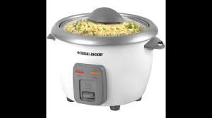 Black And Decker Rice Cooker Instructions Rc3406 Review Black Decker Rc3406 3 Cup Dry6 Cup Cooked Rice Cooker White Youtube
