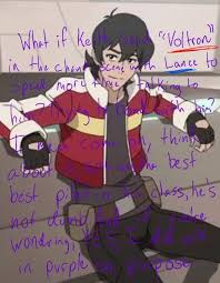 What If Keith Said Voltron In The Chant Scene With Lance To Spend More Time Talking To Him Trying To Bond With Hi Voltron Klance Voltron Memes Voltron Funny