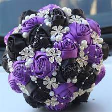 Artificial flowers lavender 8 bundles,fake flowers lavender, silk flowers artificial for decoration,wedding,garden,patio,purple. Handmde Purple Black Diamond Pearls Wedding Bouquet Satin Artificial Roses Flowers Luxury Bridal Wedding Bouquet W224 3 Artificial Rose Flower Rose Flowerartificial Rose Bouquet Aliexpress