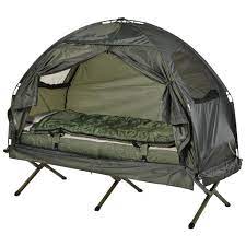 Entscheiden sie sich für eine matratze, die sich per pumpe aufblasen lässt, so sollten sie unbedingt beachten, welchen anschluss die matratze besitzt. Outsunny Feldbett 4 In 1 Camping Set Mit Zelt Kaufland De