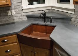 concrete copper farmhouse sink
