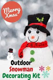 Outdoor Snowman Decorating Kit In 2020 Christmas On A Budget Christmas Jobs Buy Christmas Gifts