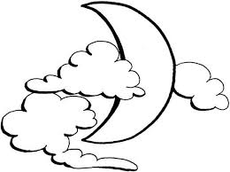 Download and print cloud coloring pages for kids! Moon Covered By Clouds Coloring Page Coloring Sky